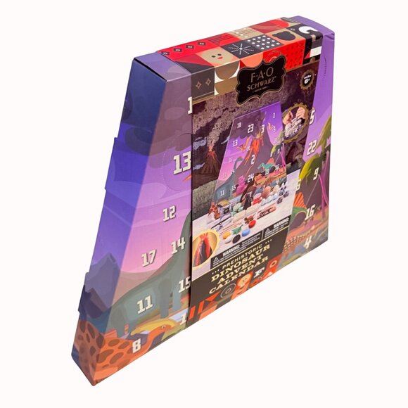FAO Schwarz Christmas Dinosaur Advent Calendar Countdown STEM Toy Set For Kids - Picture 4 of 11